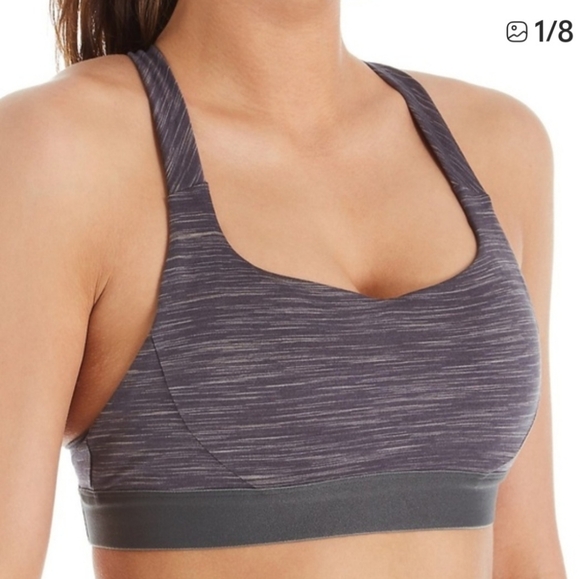 Patagonia Other - Patagonia Switchback Sports Bra Women's Large Removable Pads Grey Athletic Gym